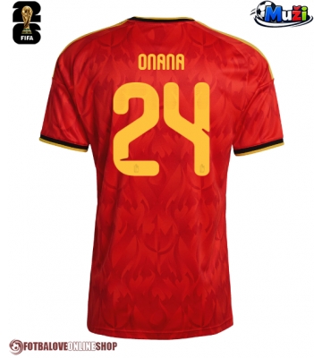 Belgie Amadou Onana #24 Domácí Dres MS 2026 Krátkým Rukávem